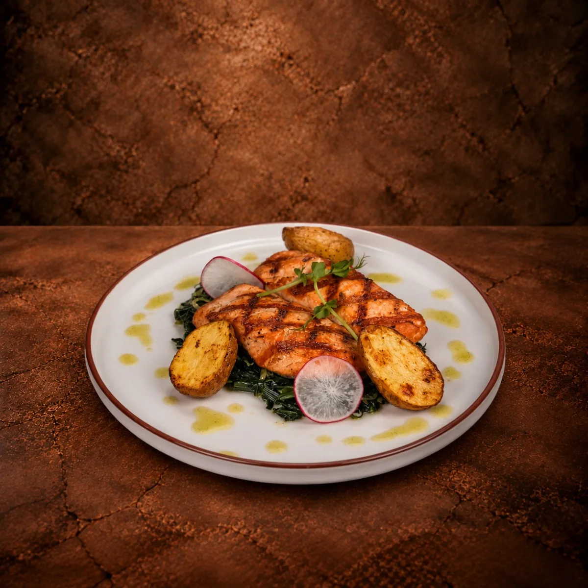 Teriyaki Soslu Izgara Somon